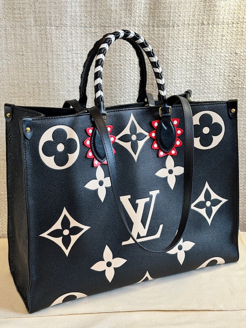 100 Original Louis Vuitton Onthego GM Crafty Empreinte